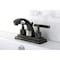 Kingston Brass NS4640DKL 4" Centerset Bathroom Faucet, Black Stainless Steel NS4640DKL - alternate 2